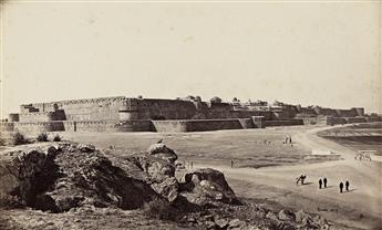 SAMUEL BOURNE (1834-1912) A group of 12 photographs depicting historical landmarks in Agra. 1860s.